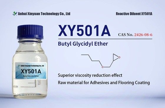 ब्यूटाइल ग्लाइसीडिल ईथर XY501A XY501P, मोनो एपॉक्सी कार्यात्मक, उच्च शुद्धता, कम क्लोरीन, चिपकने वाले फर्श के लिए, पॉटिंग, लैमिनेटिंग, टूलिंग, एनकैप्सुलेशन