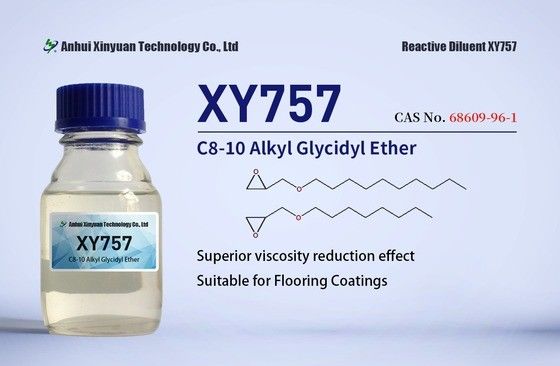 C8-10 ALKYL GLYCIDYL ETHERS XY757 CAS 68609-96-1, रासायनिक प्रतिरोध कोटिंग, समुद्री कोटिंग, टूलिंग और कास्टिंग, सामान्य प्रयोजन के चिपकने वाले, 100% ठोस कोटिंग