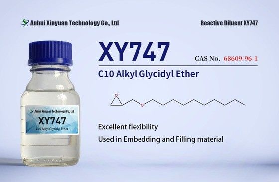 C10 ALKYL GLYCIDYL ETHERS XY747 CAS 68609-96-1, फर्श, कंक्रीट की मरम्मत, भरने की सामग्री, एम्बेडिंग, मोनो इपोक्सी फंक्शनल, पारदर्शी तरल